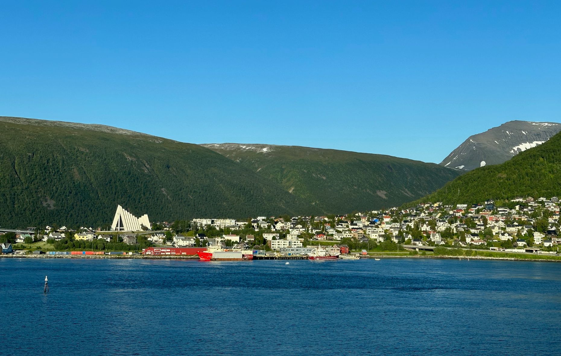 View from Radisson Blu hotel in Tromsø.