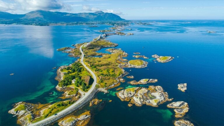 Atlantic Road near Kristiansund in Norway.