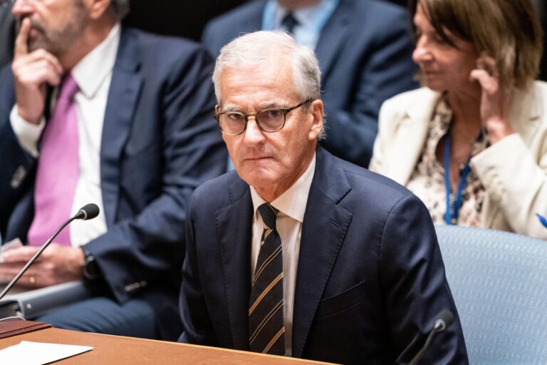 Jonas Gahr Støre attends a meeting at the UN Headquarters. Photo: Lev Radin / Shutterstock.com.