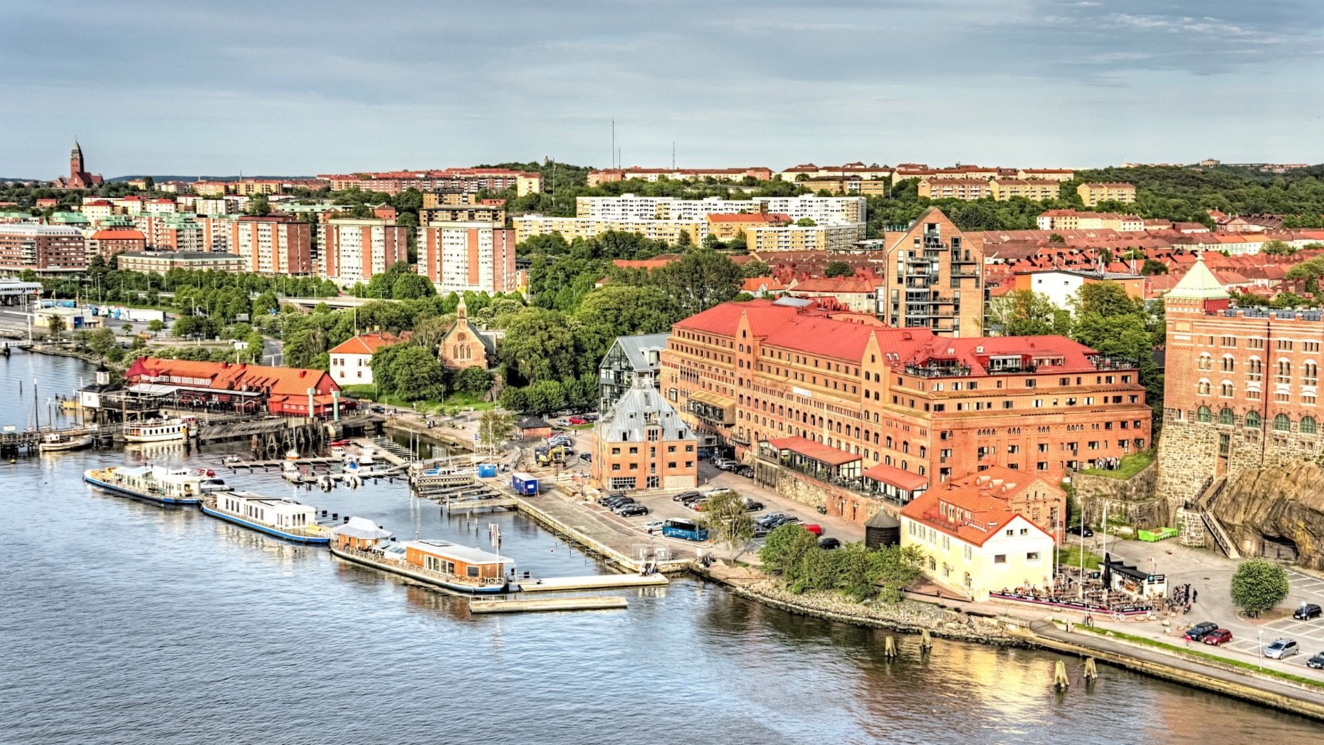 Urban landscape of Gothenburg, Sweden.