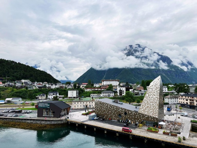 Waterfront of Åndalsnes, Norway.