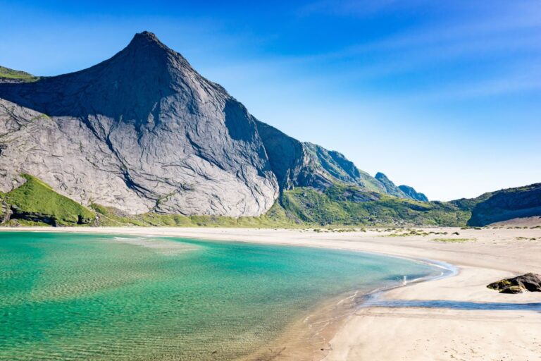 Bunes beach in Lofoten.