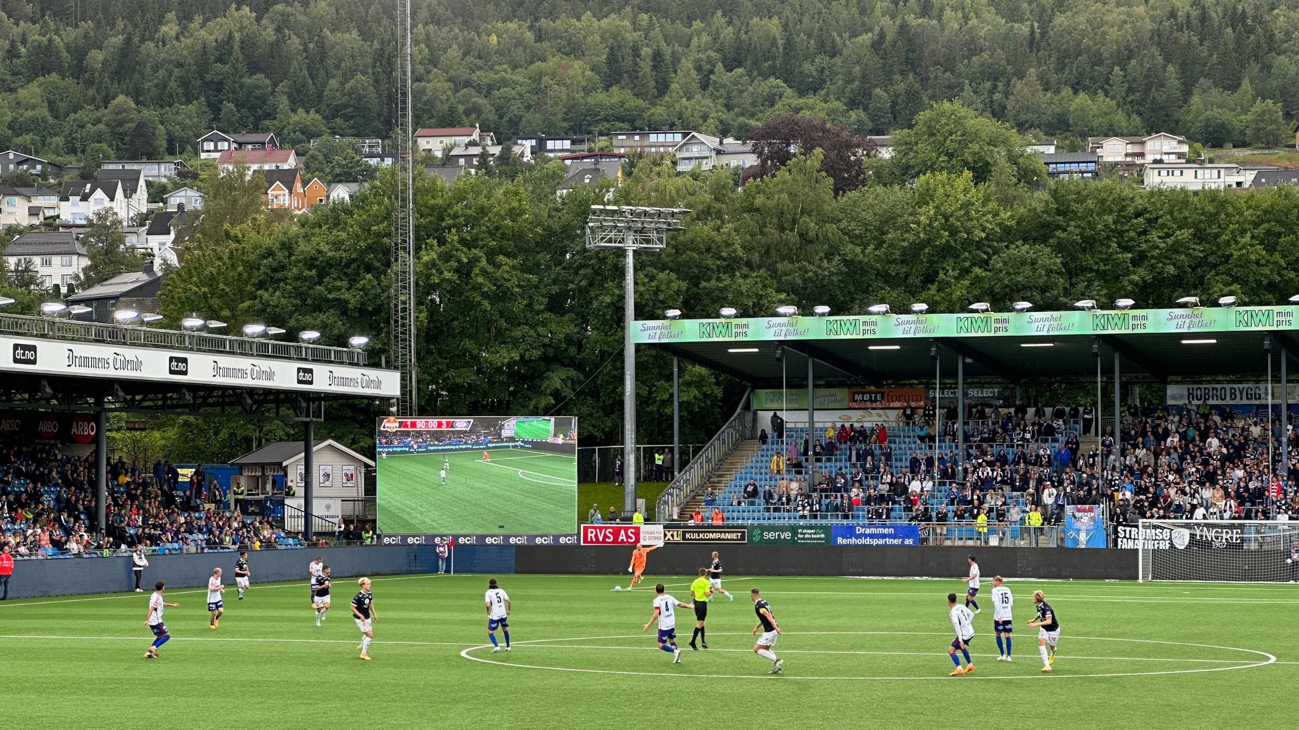 Strømsgodset's Marienlyst Stadium in Drammen. Photo: David Nikel.