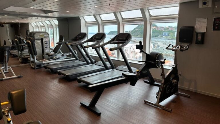 Gym on Hurtigruten Nordlys.