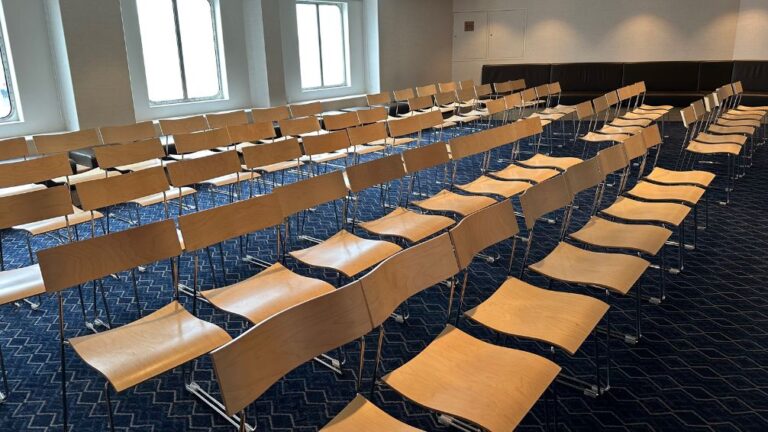 Lecture room on Hurtigruten Nordlys.