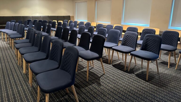 Lecture room onboard the Polarlys.