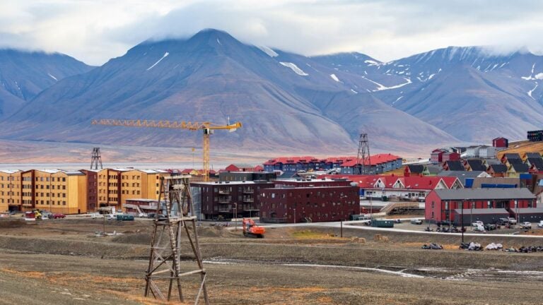 Longyearbyen in the summer.
