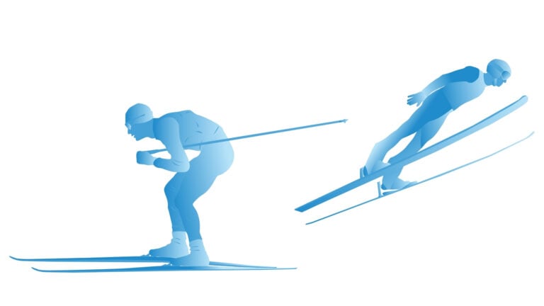 Nordic Combined concept graphic.