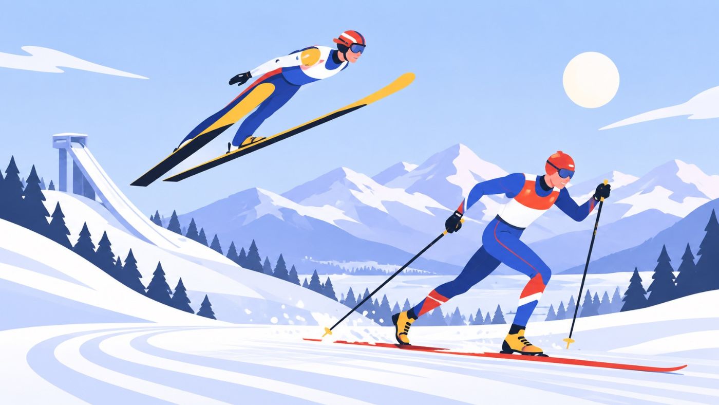 Nordic Combined illustration.
