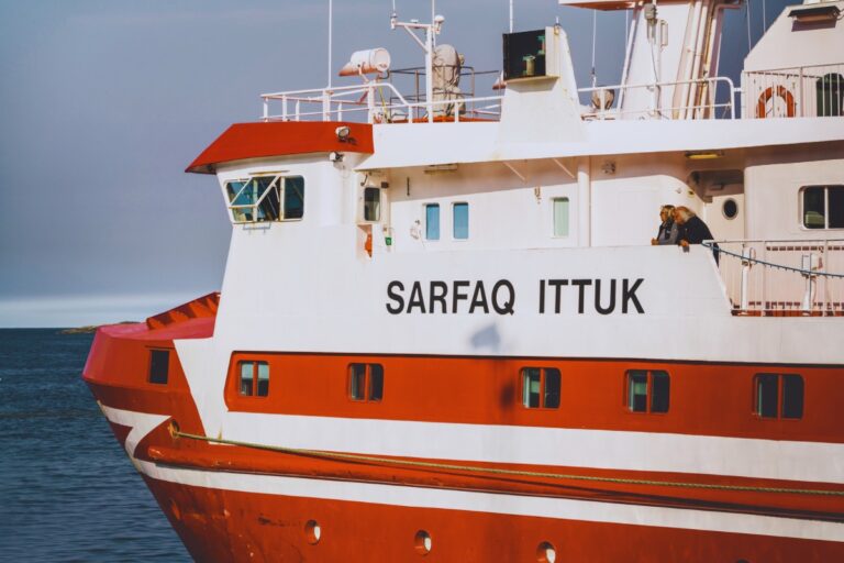 Arctic Umiaq Line’s Sarfaq Ittuk coastal ferry in Greenland. Photo: Mathias Berlin / Shutterstock.com.