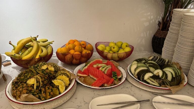 Fruit selection at Radisson Blu Atlantic Hotel breakfast in Stavanger.