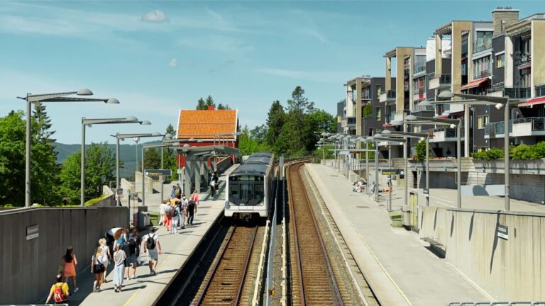 Holmenkollen T-Bane station in Oslo.