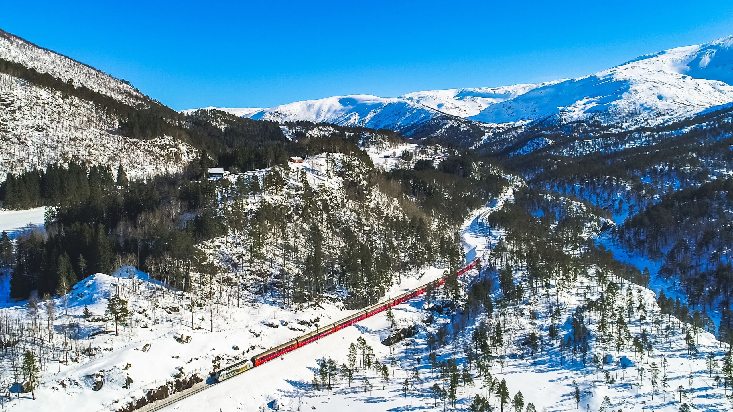 Railway line in Norway.