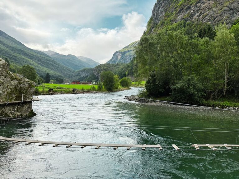 River in Flåm village.