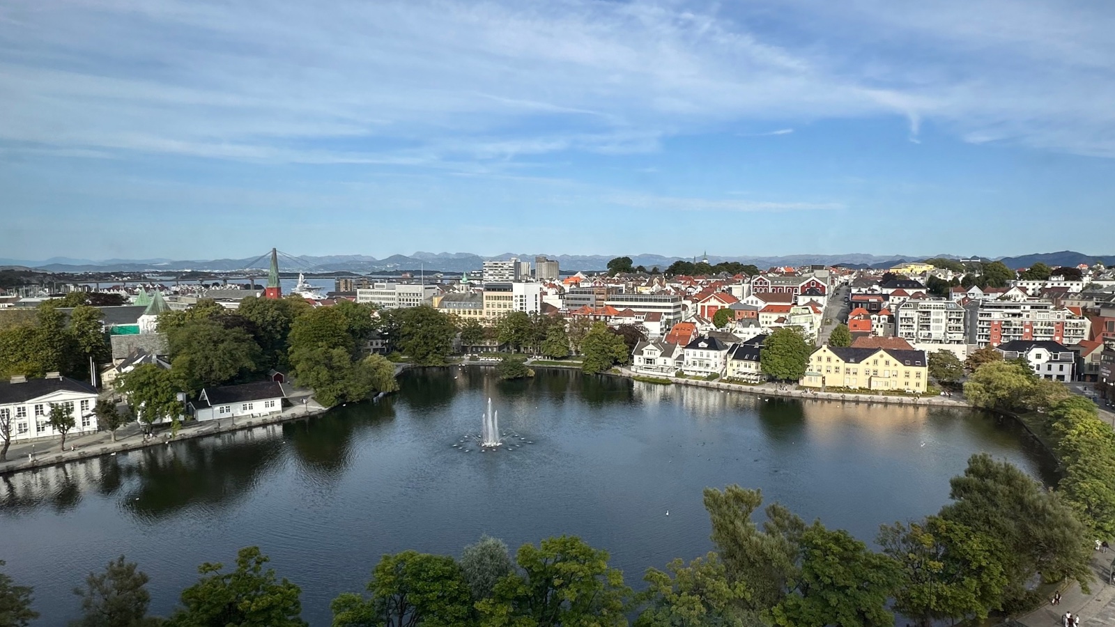 Stavanger’s central lake. Photo: David Nikel.