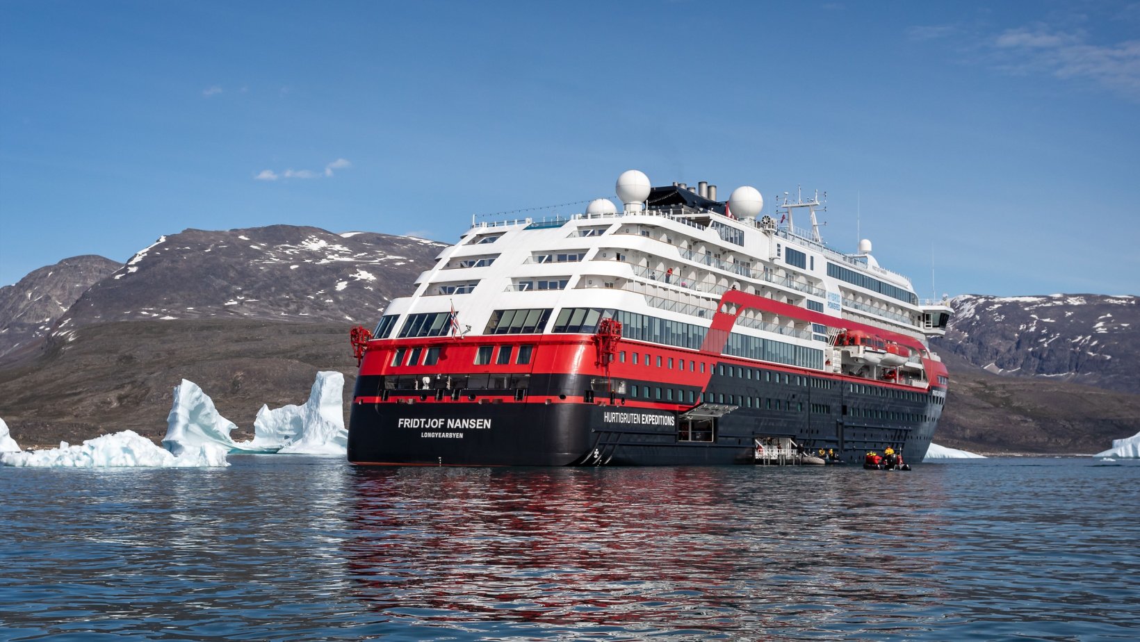 Hurtigruten Expeditions ship MS Fridtjof Nansen. Photo: Nigel Jarvis / Shutterstock.com.