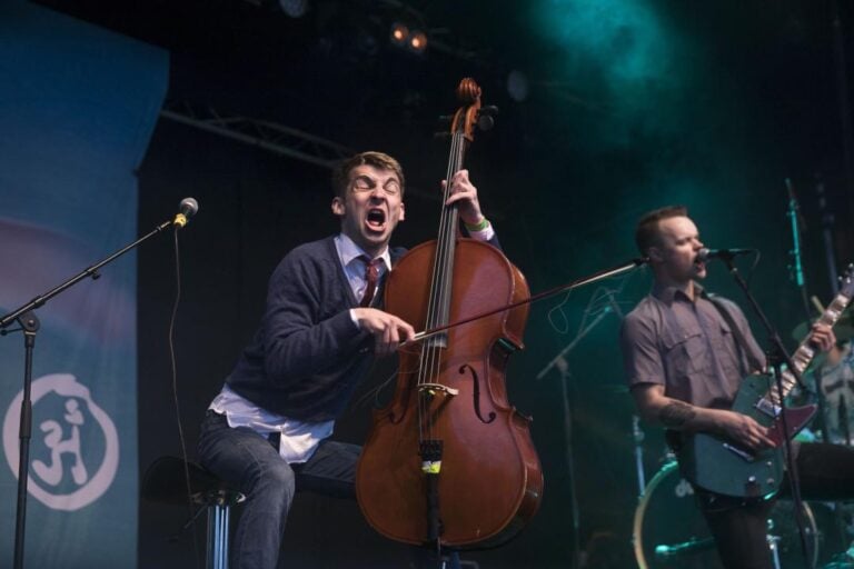 Few punk bands feature a cello. Honningbarna does! Photo: Melanie Lemahieu / Shutterstock.com.