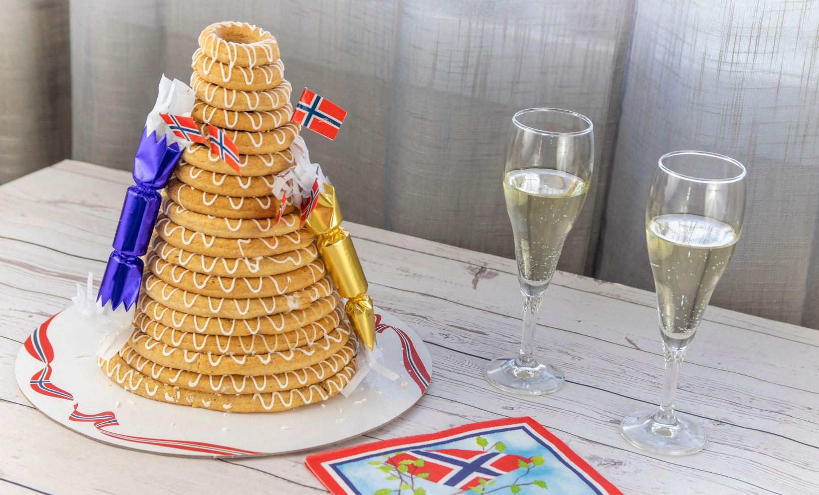 Kransekake, the Norwegian celebration cake.