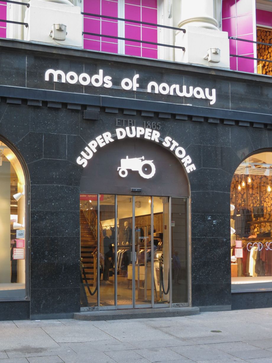 The former Moods of Norway store in downtown Oslo. Photo: Route66/Shutterstock.com.