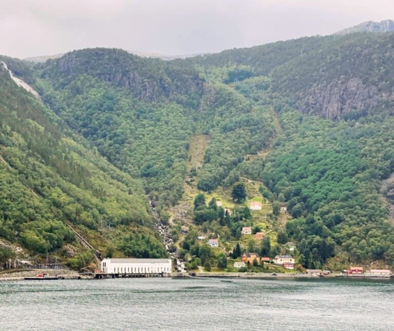 Small community on the Lysefjord in Norway. Photo: David Nikel.