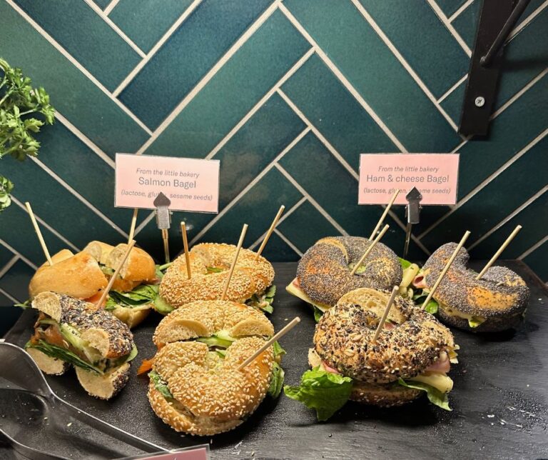 Bagels available from the in-house bakery at Amerikalinjen Hotel. Photo: David Nikel.