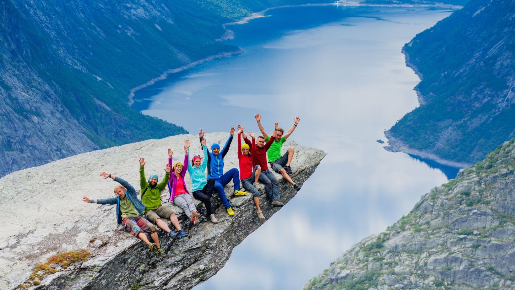 Norwegian friends at Trolltunga rock.