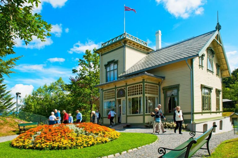 Troldhaugen, home of Edvard Grieg, in Bergen, Norway. Photo: Evikka / Shutterstock.com.