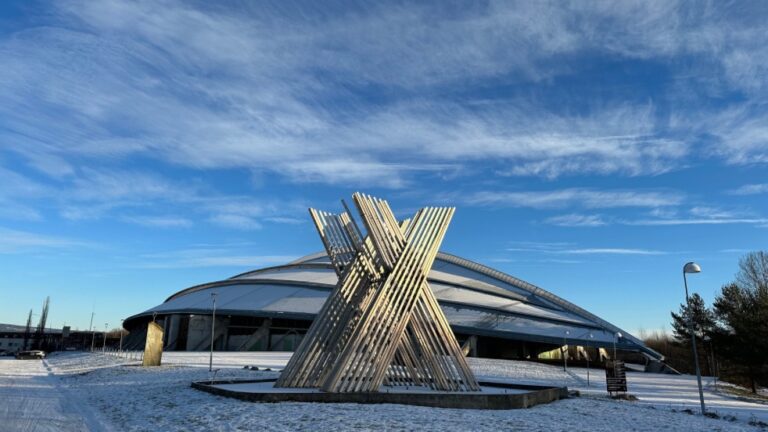 Vikingskipet Olympic skating venue in Hamar, Norway. Photo: David Nikel.