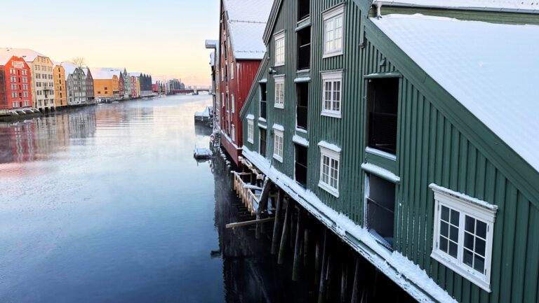 Trondheim waterfront in Central Norway. Photo: David Nikel.