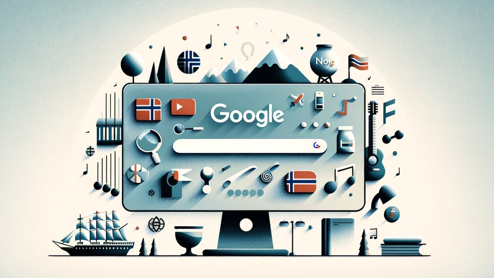 Google Norway search concept image. Illustration: David Nikel.