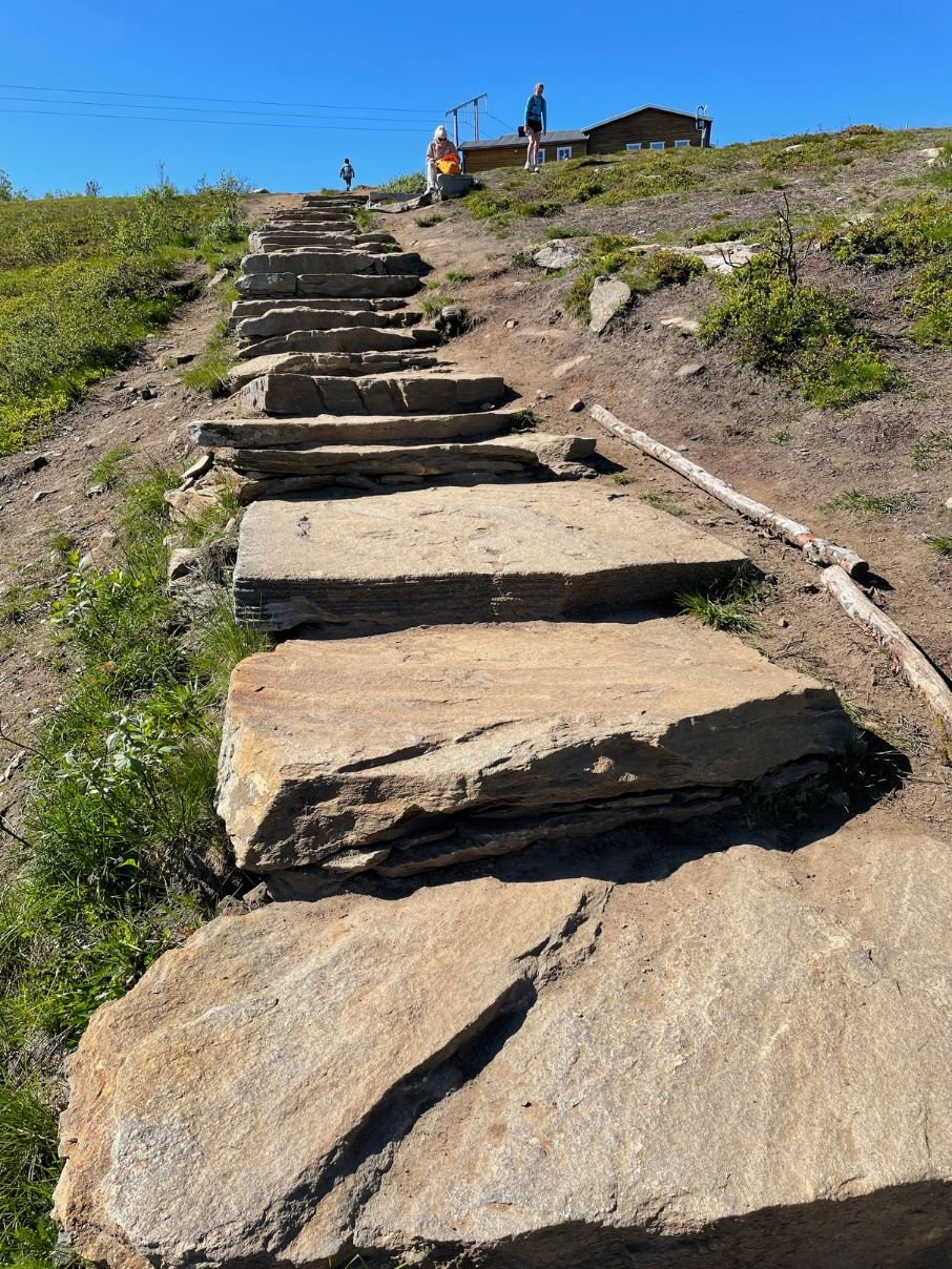 Sherpa-built steps in Tromsø. Photo: David Nikel.