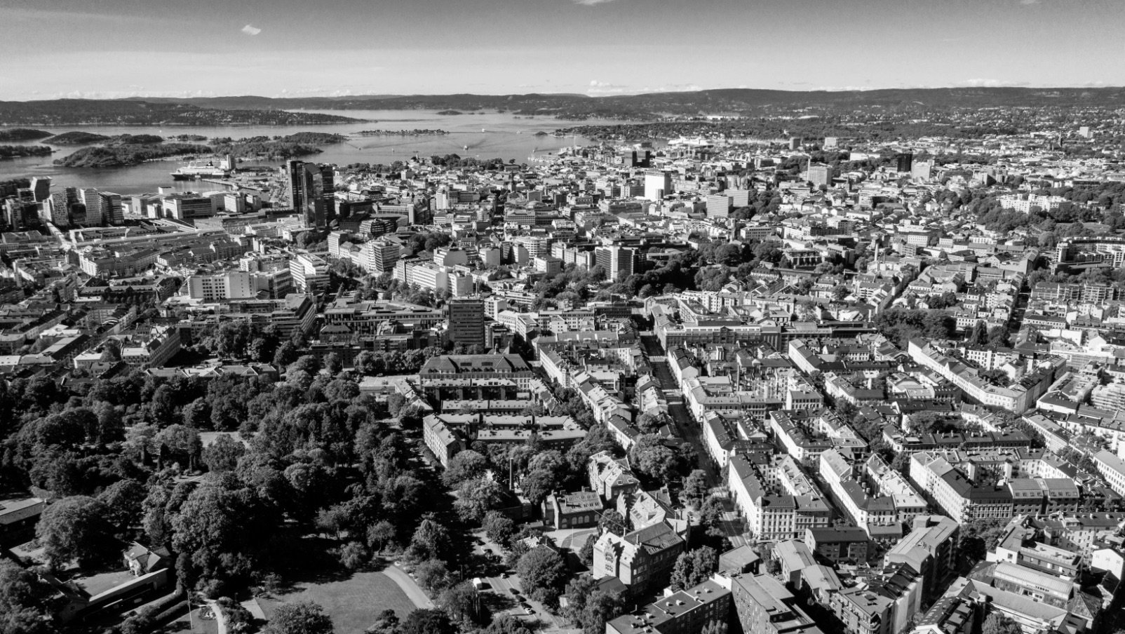Cityscape of Oslo, Norway.
