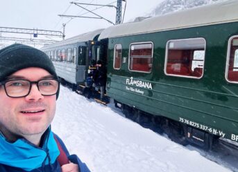 Flåm Railway in the Winter