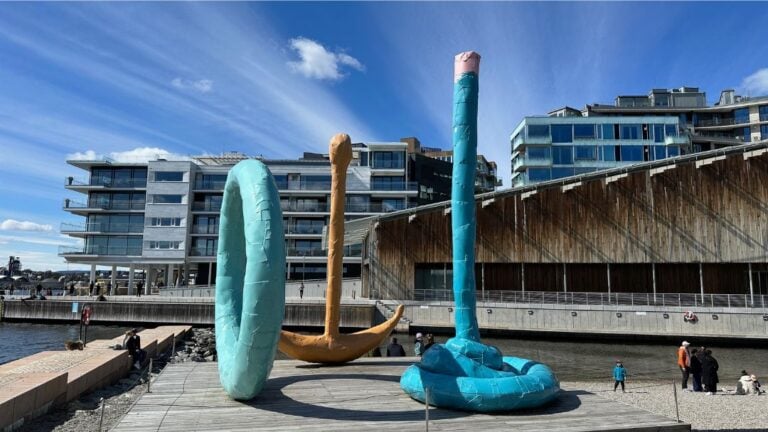 Sculptures outside the Astrup Fearnley Museum. Photo: David Nikel.