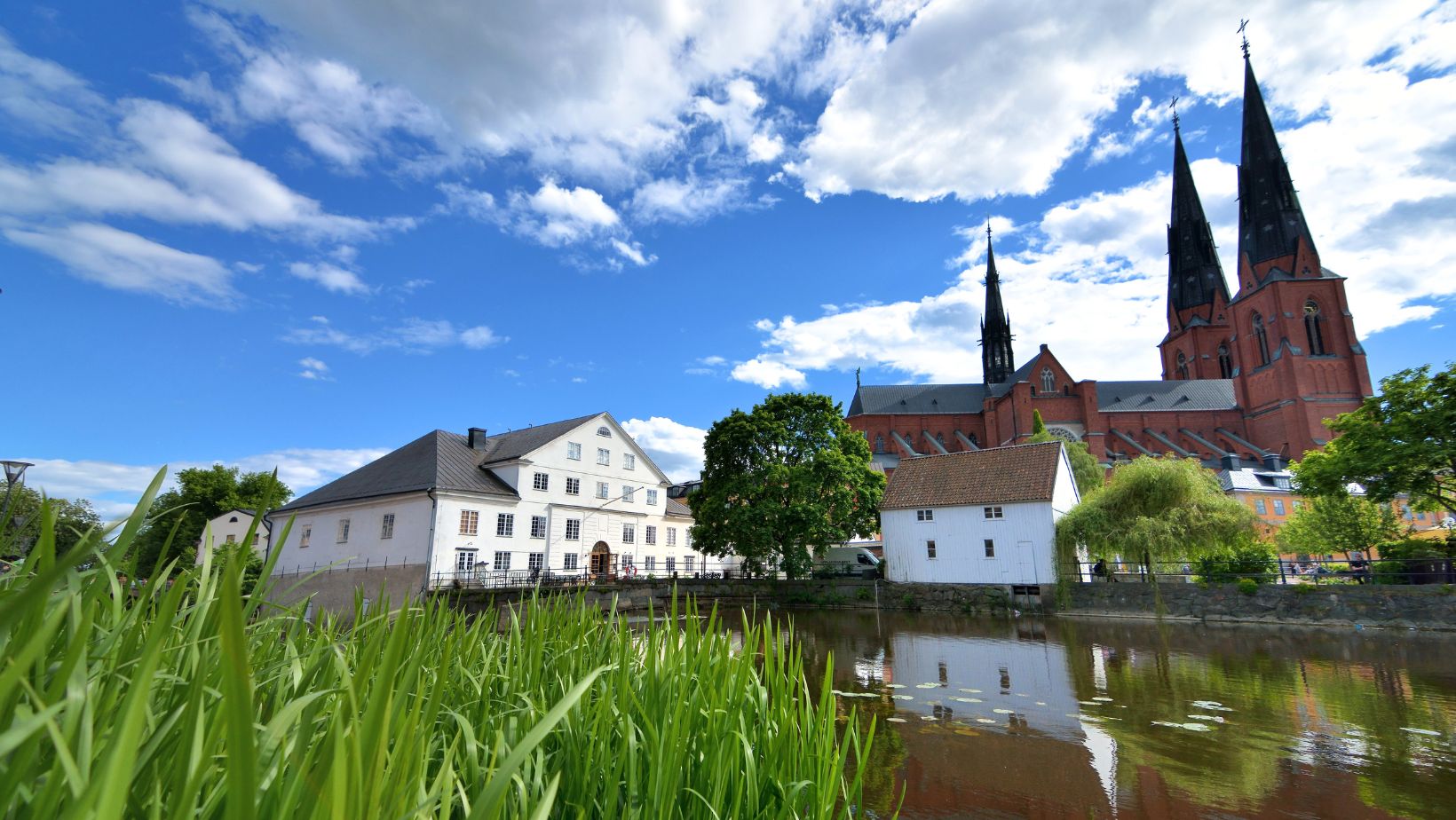 Historic centre of Uppsala, Sweden.