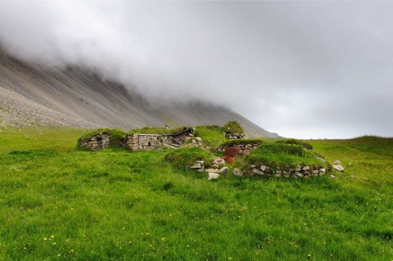 Former Viking Age farm in Iceland.