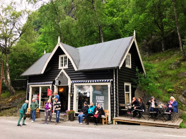 The charming bakery in Geiranger village. Photo: David Nikel.