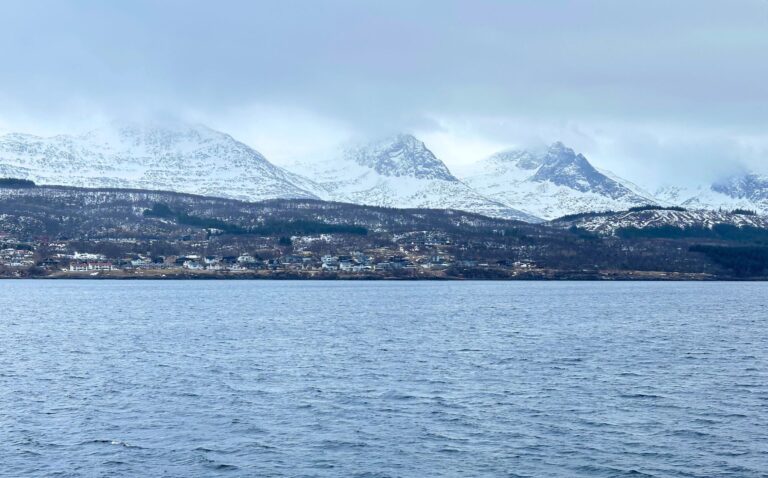 Norway's Seven Sisters mountain range in March. Photo: David Nikel.