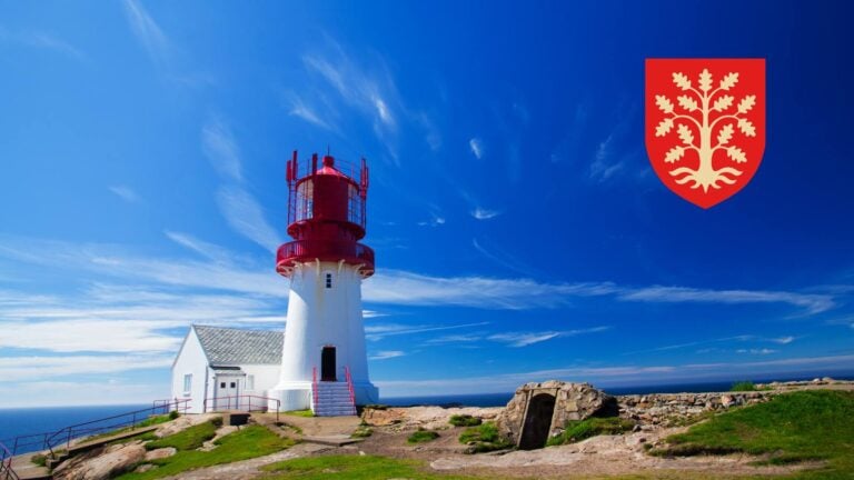 Lindesnes Lighthouse in Norway’s Agder county.