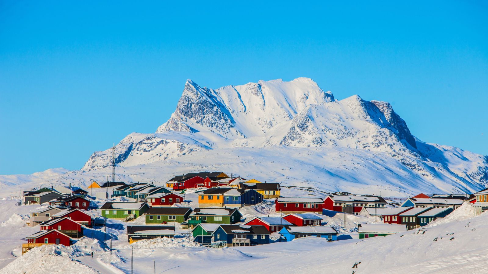 Urban landscape of Greenland.