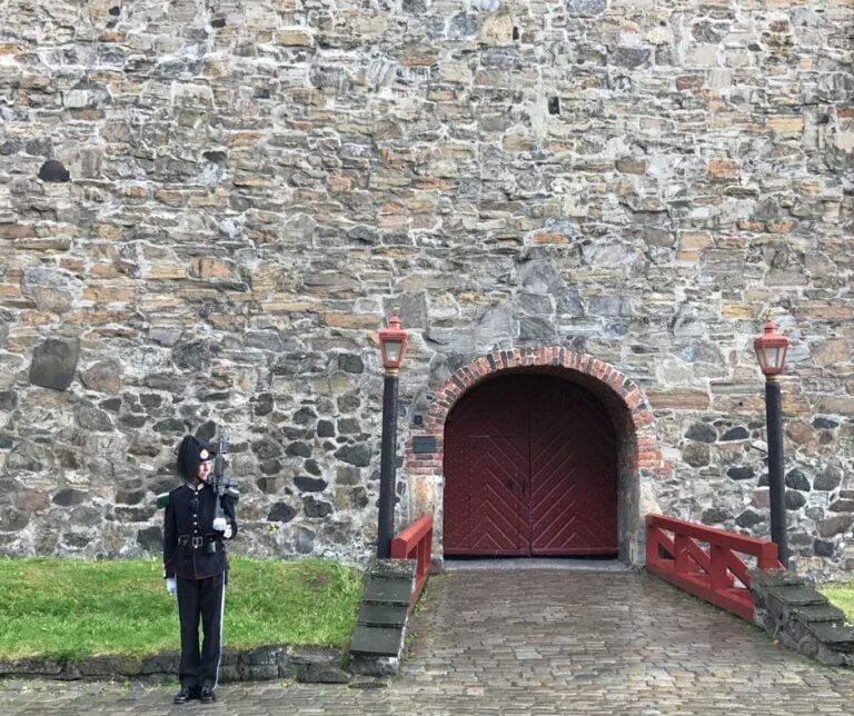 Guard at Oslo's Akershus Castle. Photo: David Nikel.