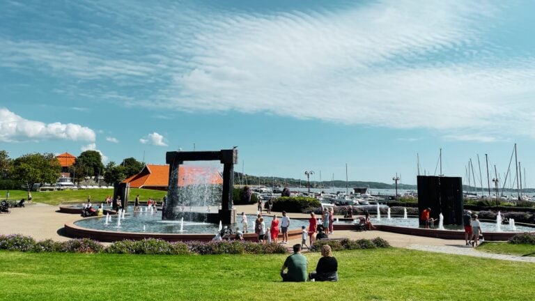 Kristiansand waterfront in the summer. Photo: David Nikel.