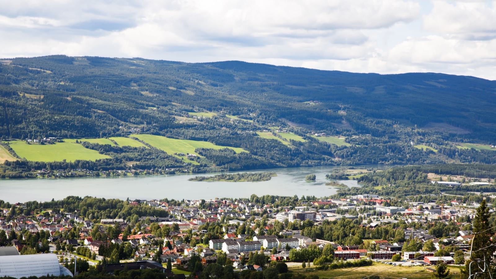 Lillehammer cityscape.