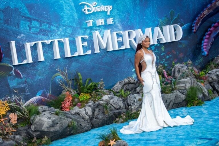 Halle Bailey attends the UK Premiere of "The Little Mermaid" at Odeon Luxe Leicester Square. Photo: Loredana Sangiuliano / Shutterstock.com.