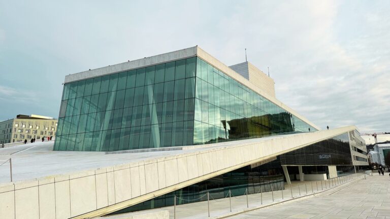 The striking architecture of Oslo Opera House. Photo: David Nikel.