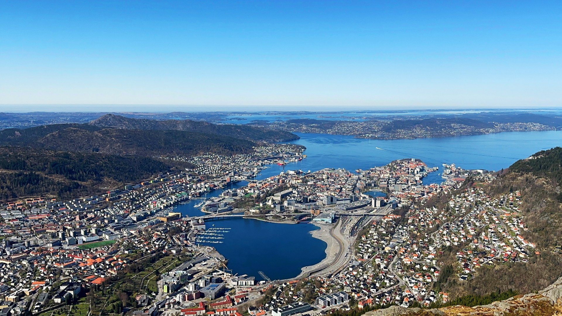 View of Bergen from Ulriken. Photo: David Nikel.
