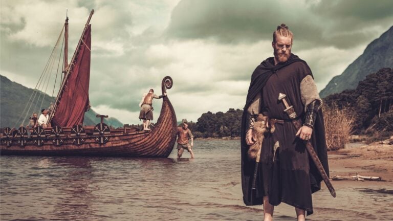 Viking Age reenactment image.