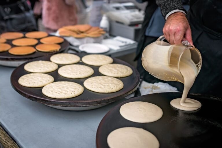 Norwegian pancakes in Bergen.