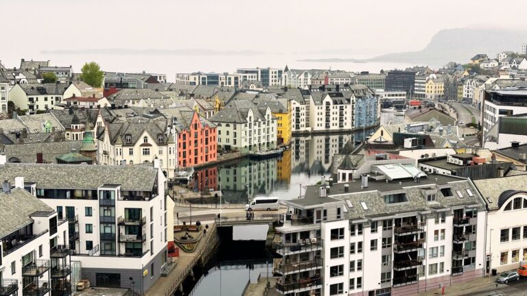 A view of Central Ålesund in Norway. Photo: David Nikel.
