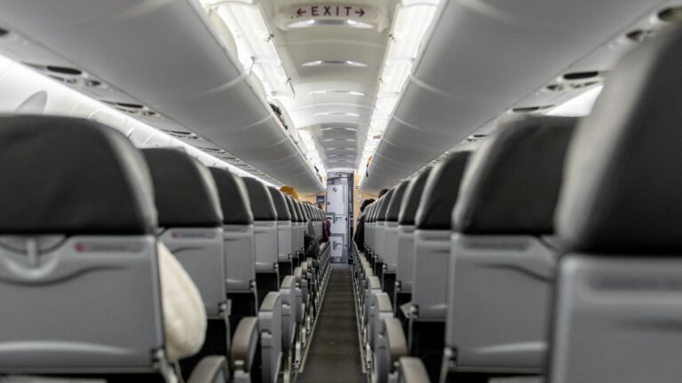 Onboard a SAS plane.